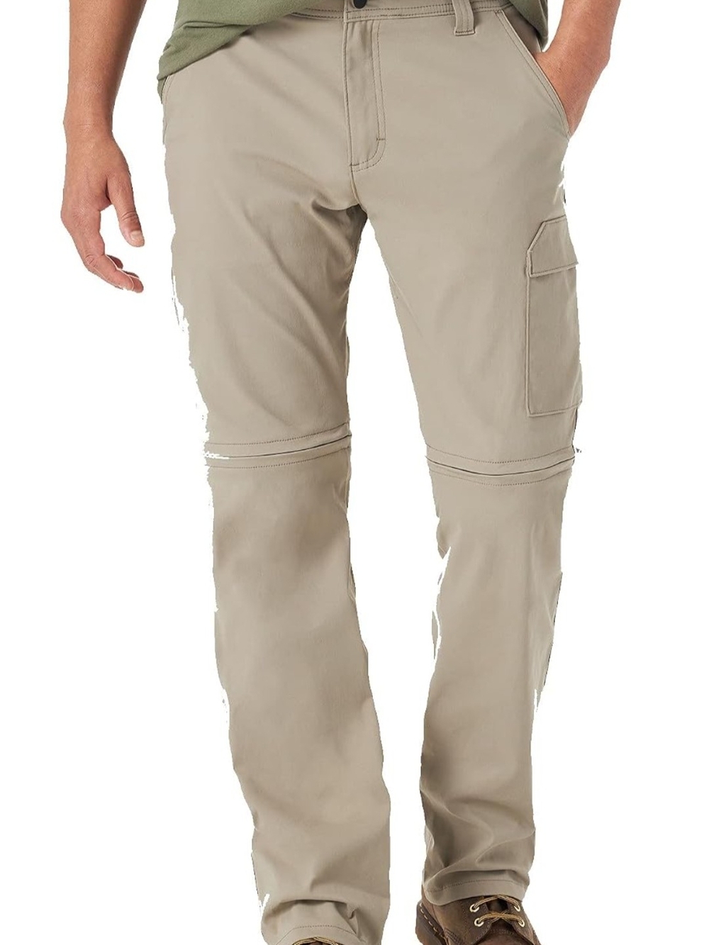 Wrangler Men's Convertible Cargo Pants in Khaki